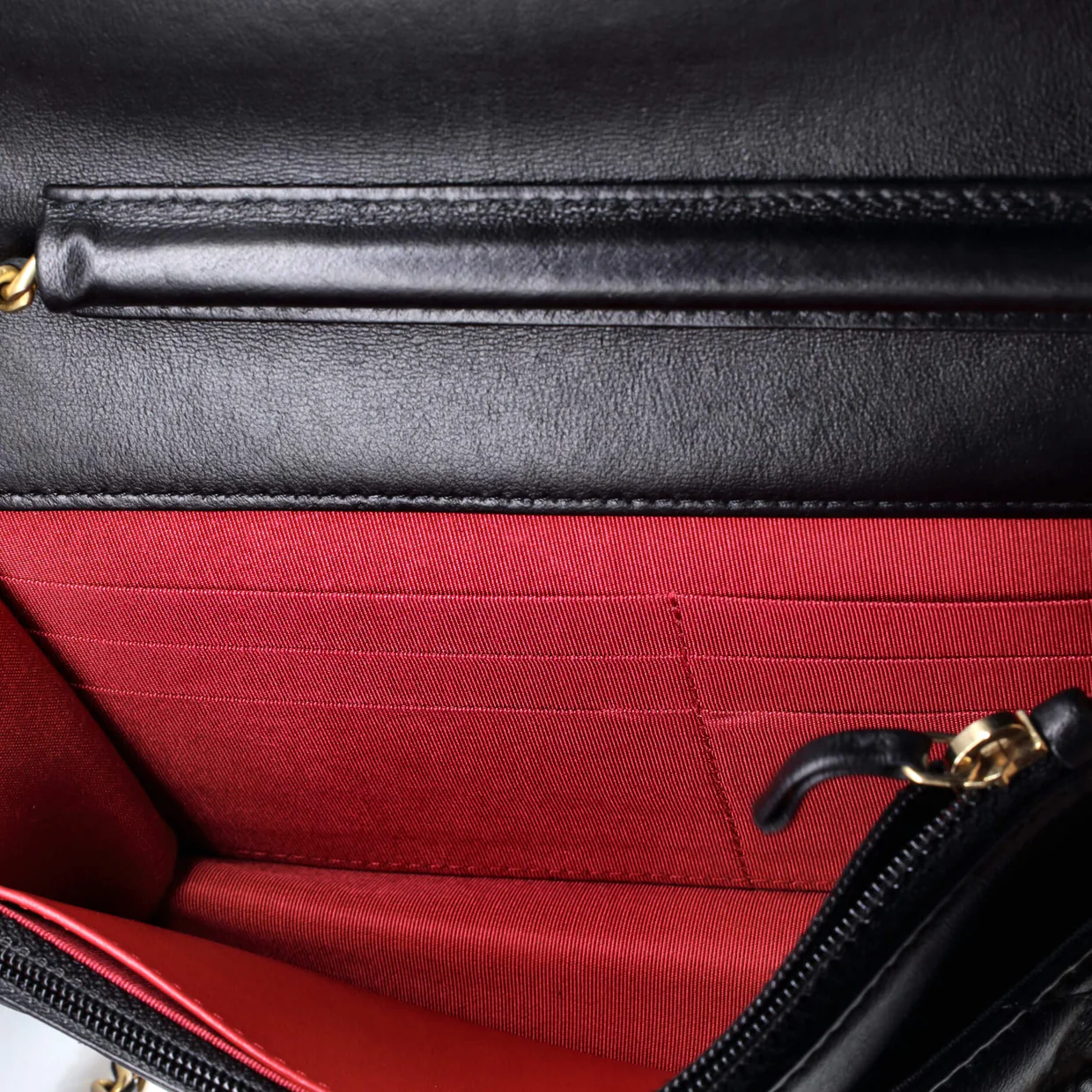 Chain Around Wallet on Chain Quilted Lambskin - Deep Luxury