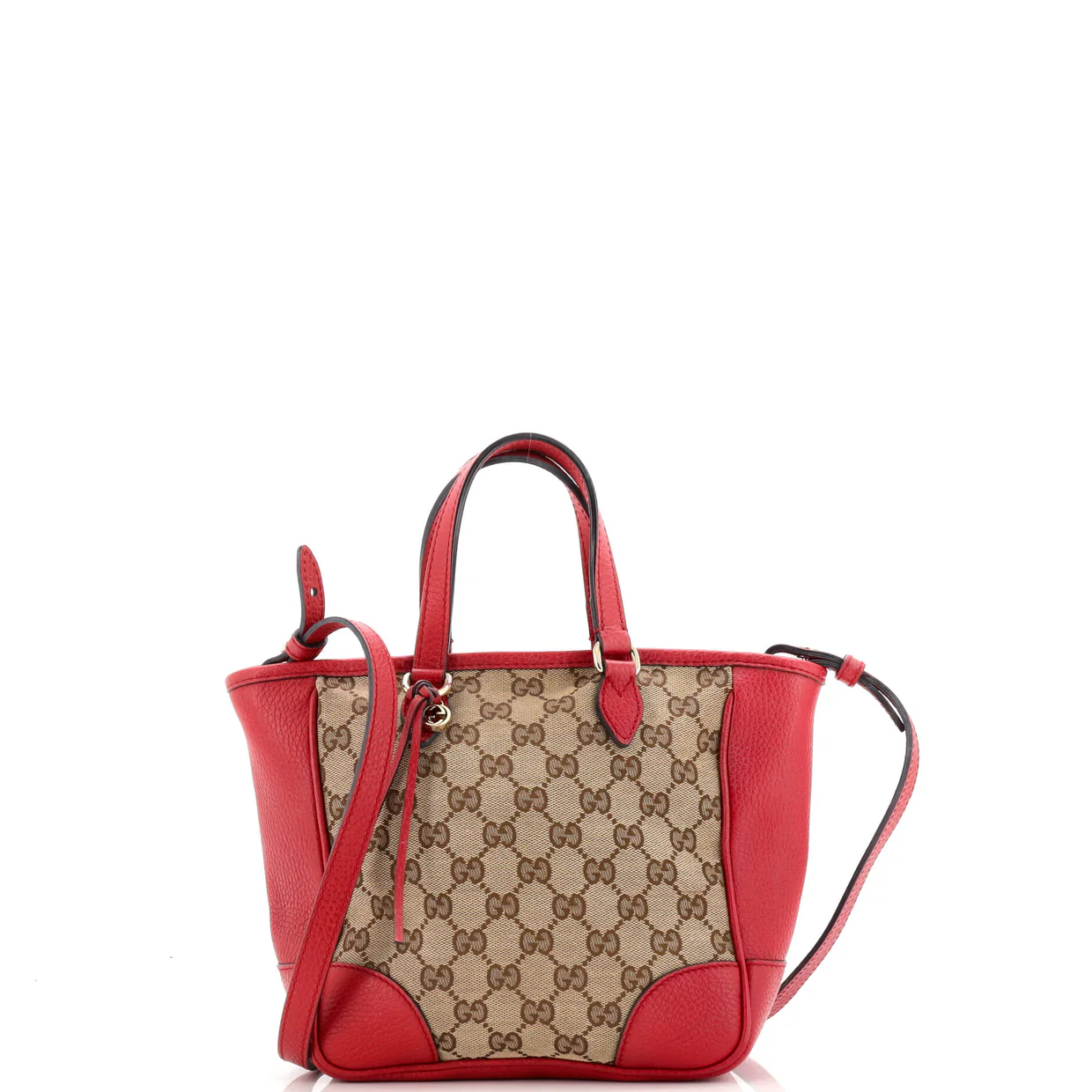 Bree Convertible Tote GG Canvas with Leather Small - Deep Luxury