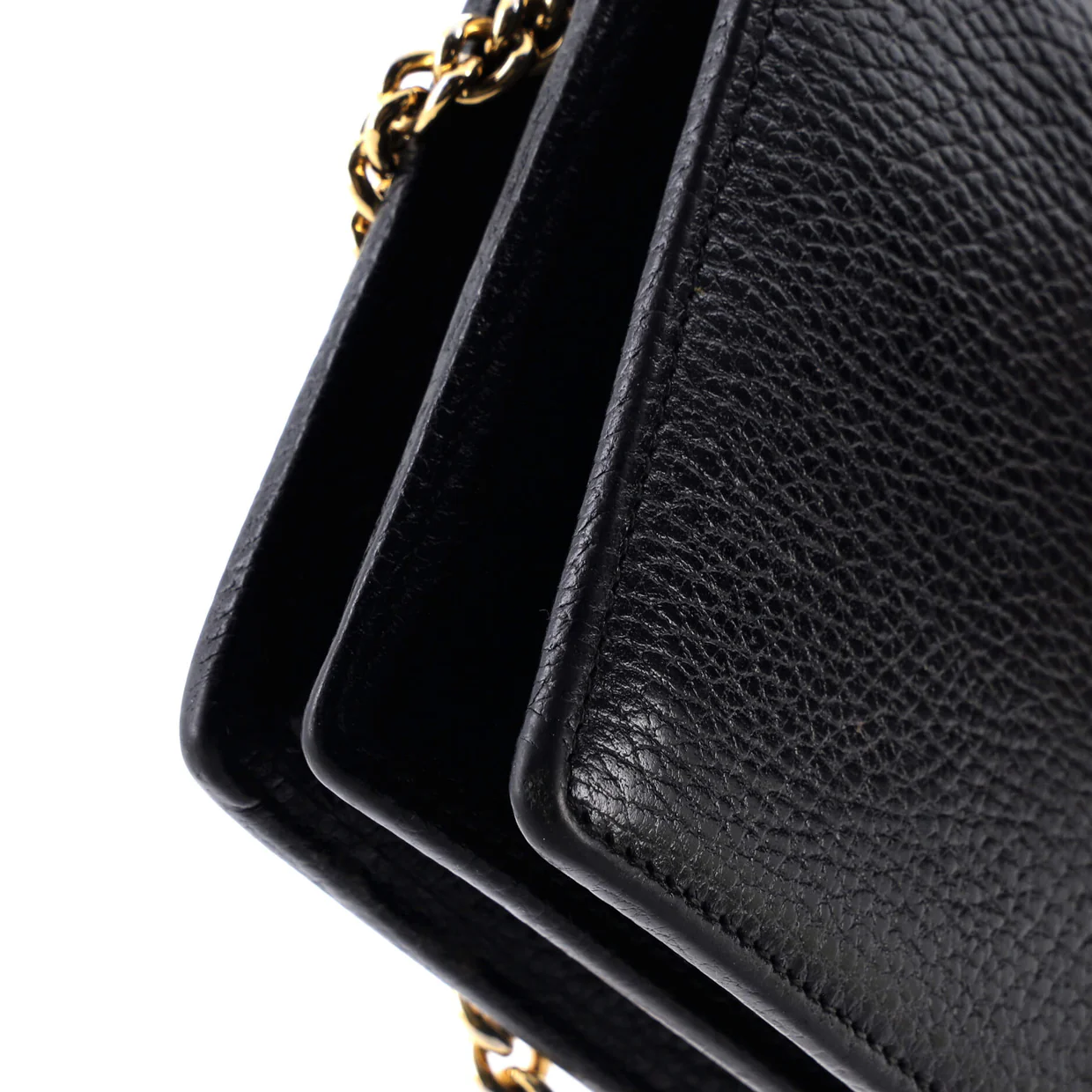 Petite GG Marmont Chain Wallet Leather Mini - Deep Luxury