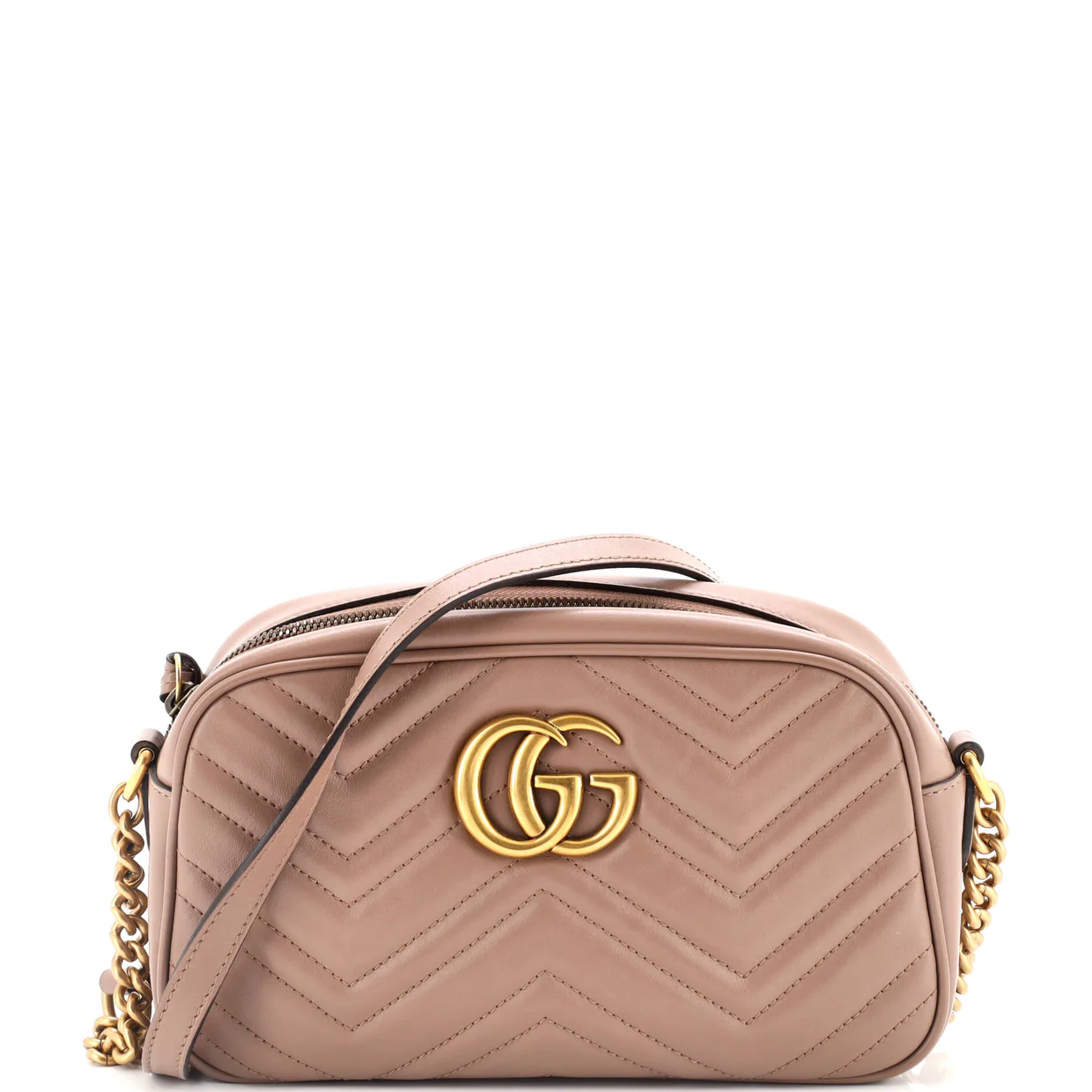 GG Marmont Shoulder Bag Matelasse Leather Small - Deep Luxury