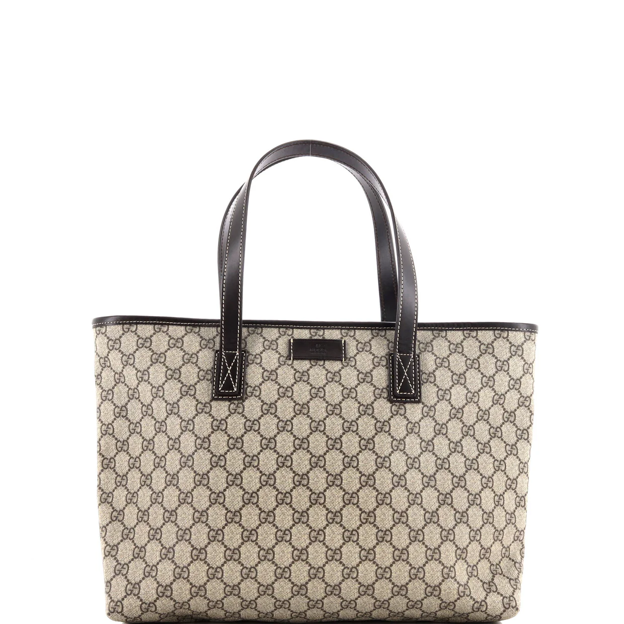 Plus Tote GG Coated Canvas with Leather Large - Deep Luxury