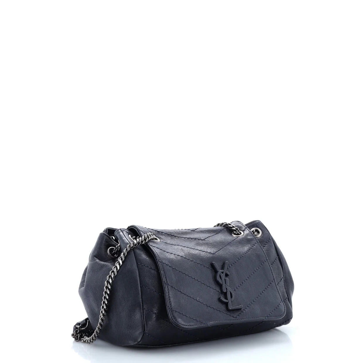 Nolita Satchel Matelasse Chevron Leather Small - Deep Luxury