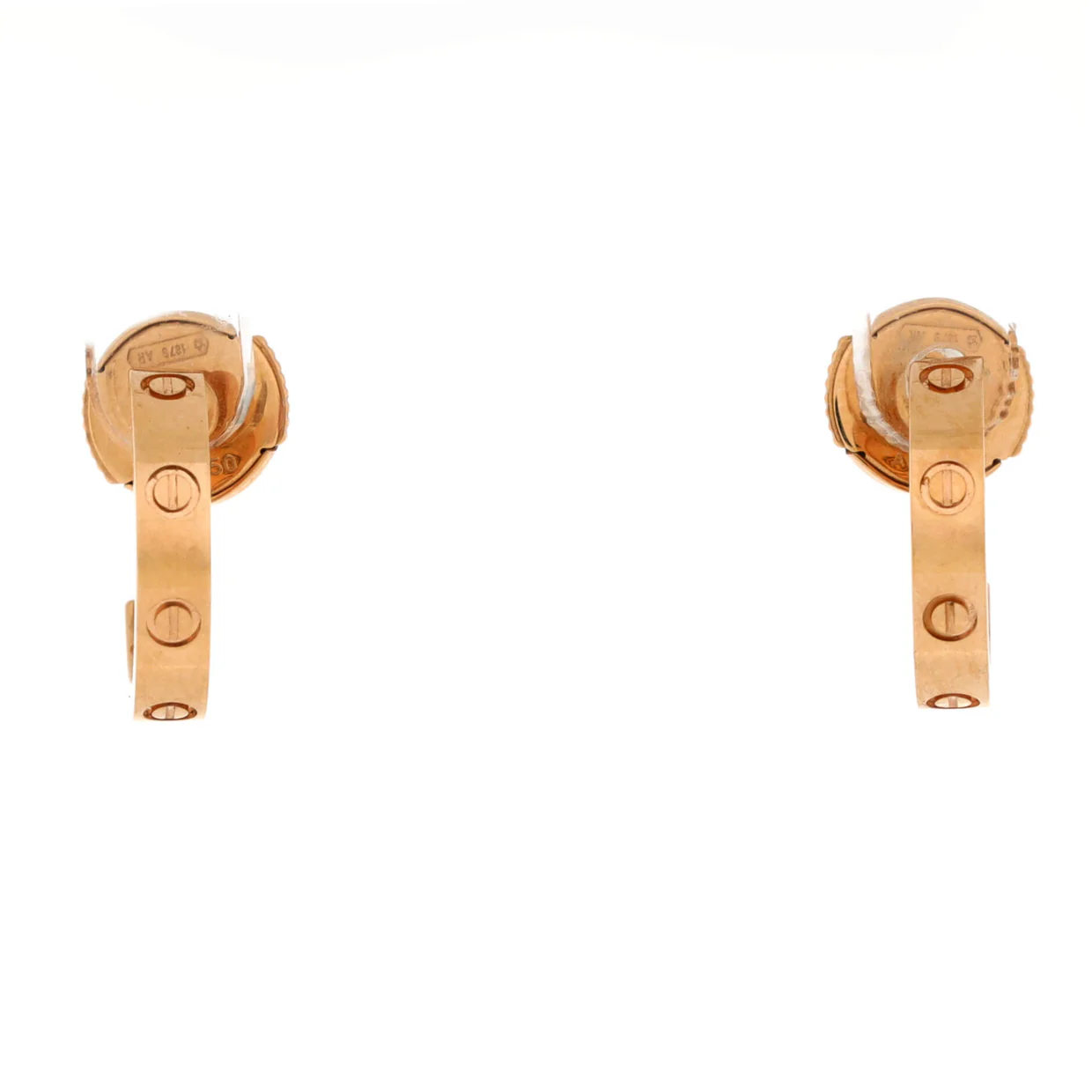 Love Hoop Earrings 18K Rose Gold Small - Deep Luxury