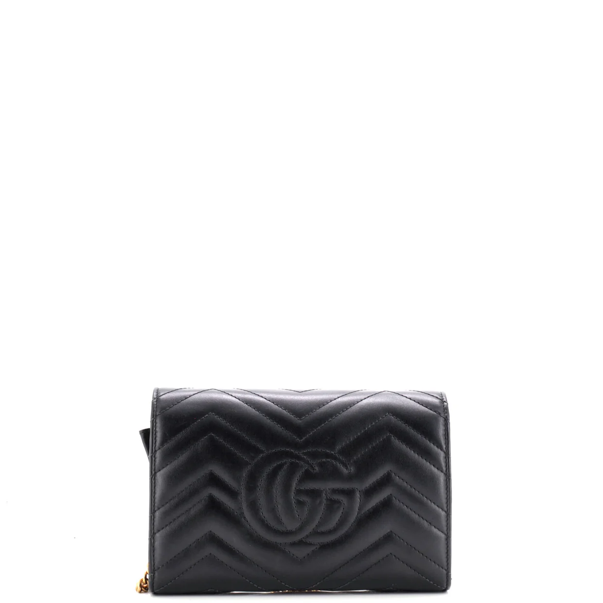 GG Marmont Chain Wallet Matelasse Leather Mini - Deep Luxury