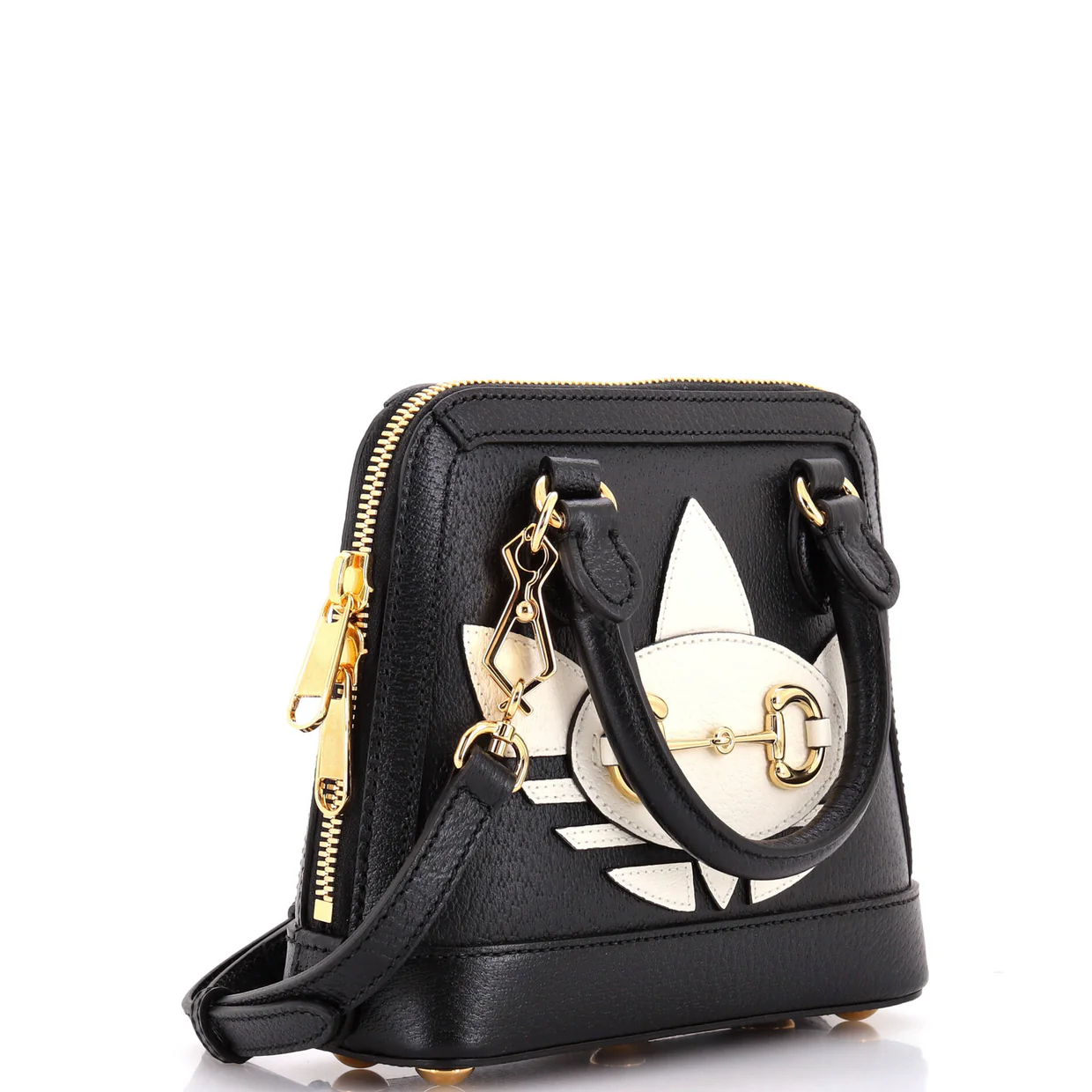 x Adidas Horsebit 1955 Top Handle Bag Leather with Applique Mini - Deep Luxury