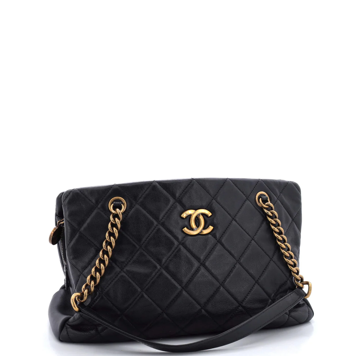 CC Crown Tote Quilted Leather Medium - Deep Luxury
