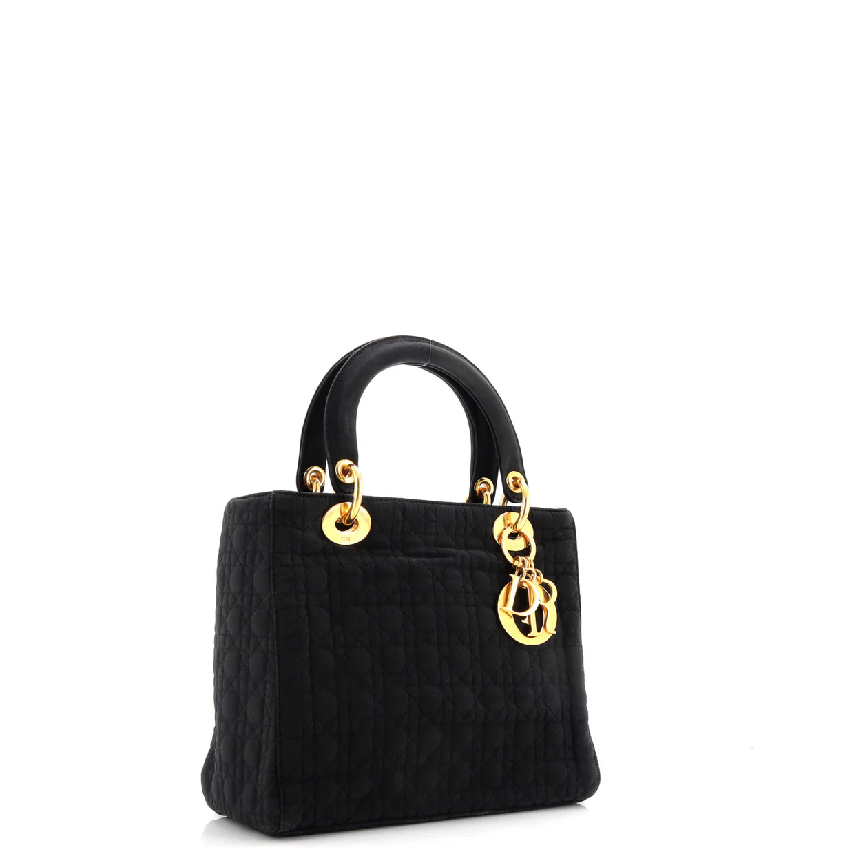 Vintage Lady Dior Bag Cannage Quilt Nylon Medium - Deep Luxury