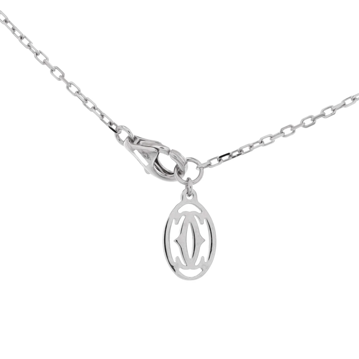 Cartier D'Amour Pendant Necklace 18K White Gold with Diamond Large - Deep Luxury