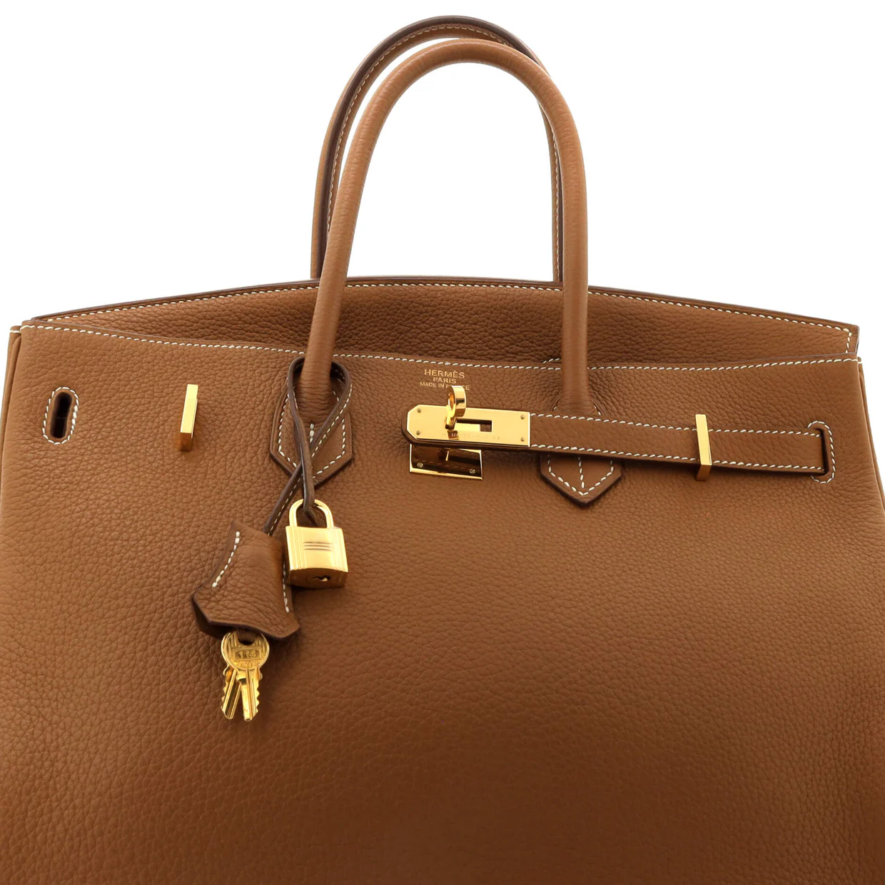 Birkin Handbag Gold Clemence with Gold Hardware 35 - Deep Luxury