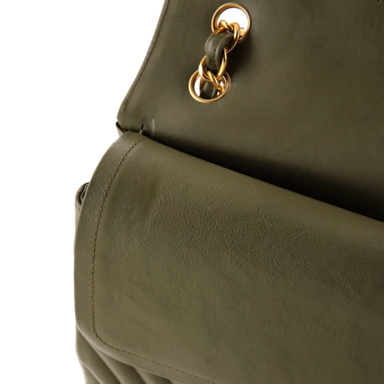 Classic Double Flap Bag Chevron Lambskin Jumbo - Deep Luxury