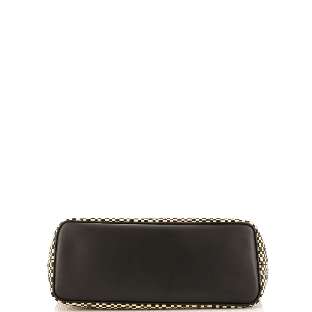 Shopper Tote Leather and Raffia - Deep Luxury