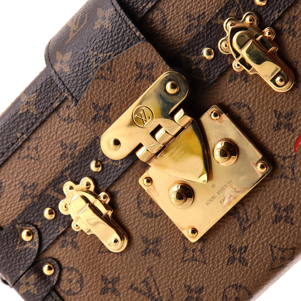 Petite Malle Handbag Reverse Monogram Canvas - Deep Luxury