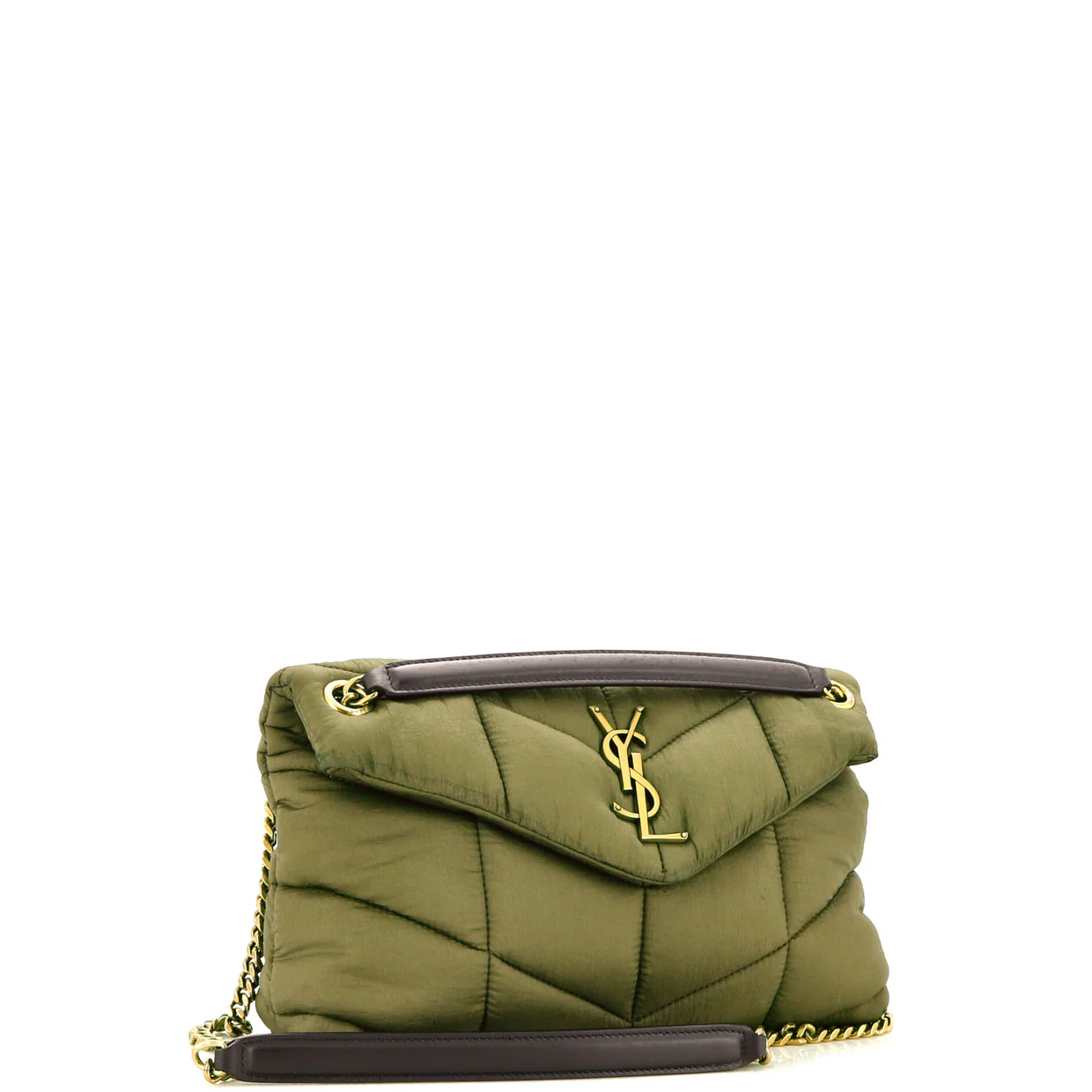 Loulou Puffer Shoulder Bag Quilted Nylon Small - Deep Luxury