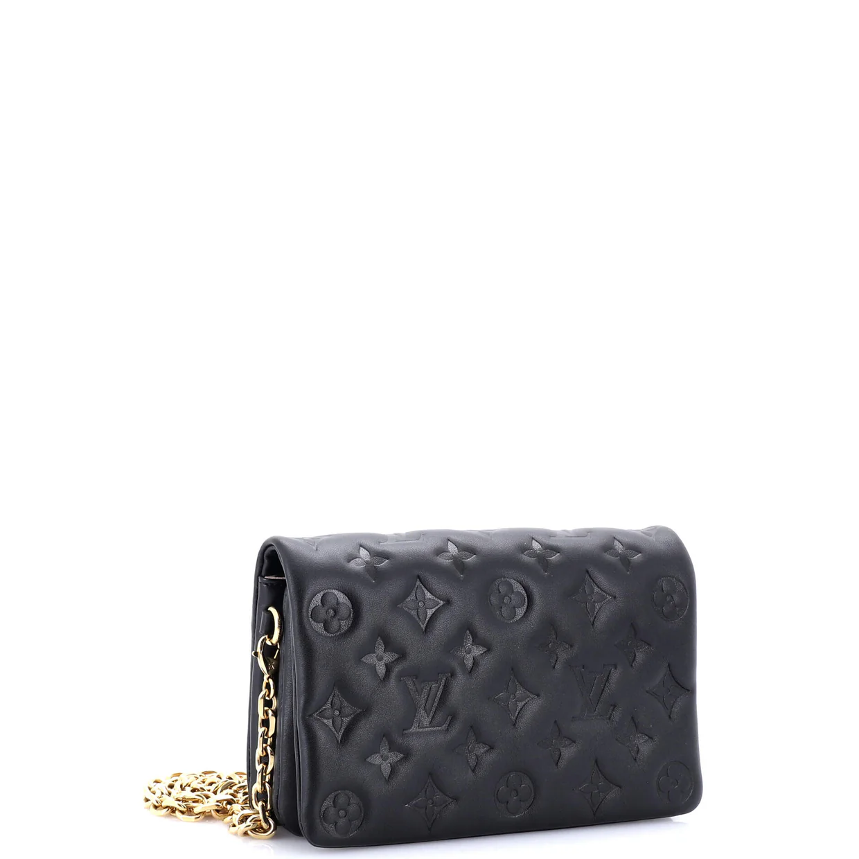 Coussin Pochette Monogram Embossed Lambskin - Deep Luxury