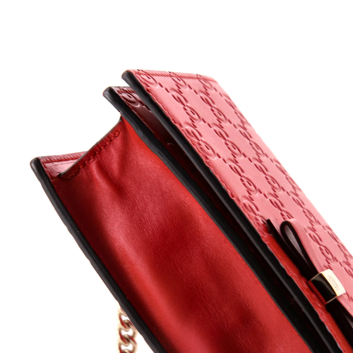 Signature Wallet on Chain Guccissima Leather - Deep Luxury