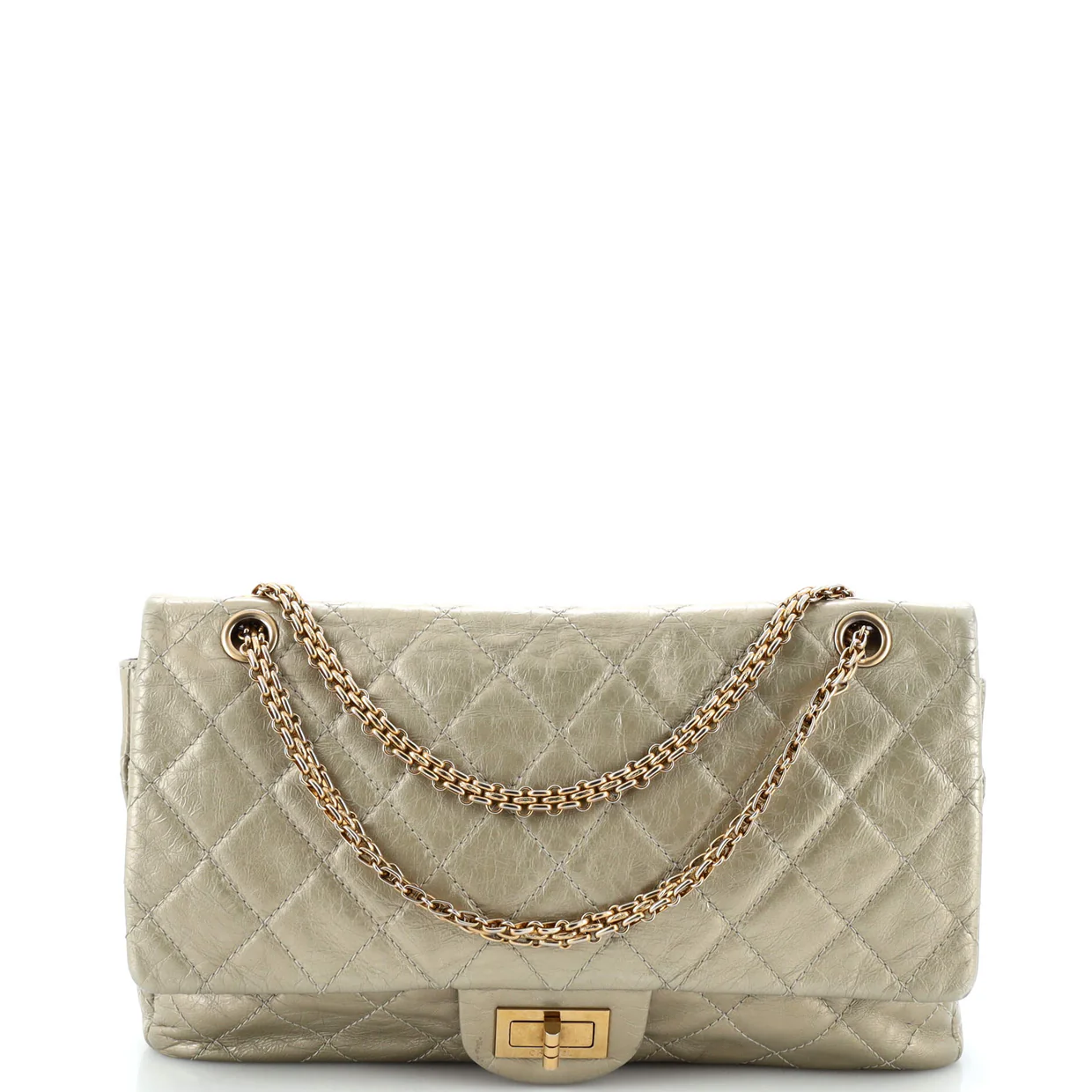 Reissue 2.55 Flap Bag Quilted Metallic Aged Calfskin 226 - Deep Luxury