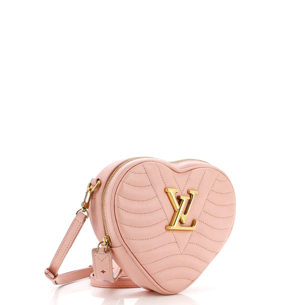 New Wave Heart Crossbody Bag Quilted Leather - Deep Luxury