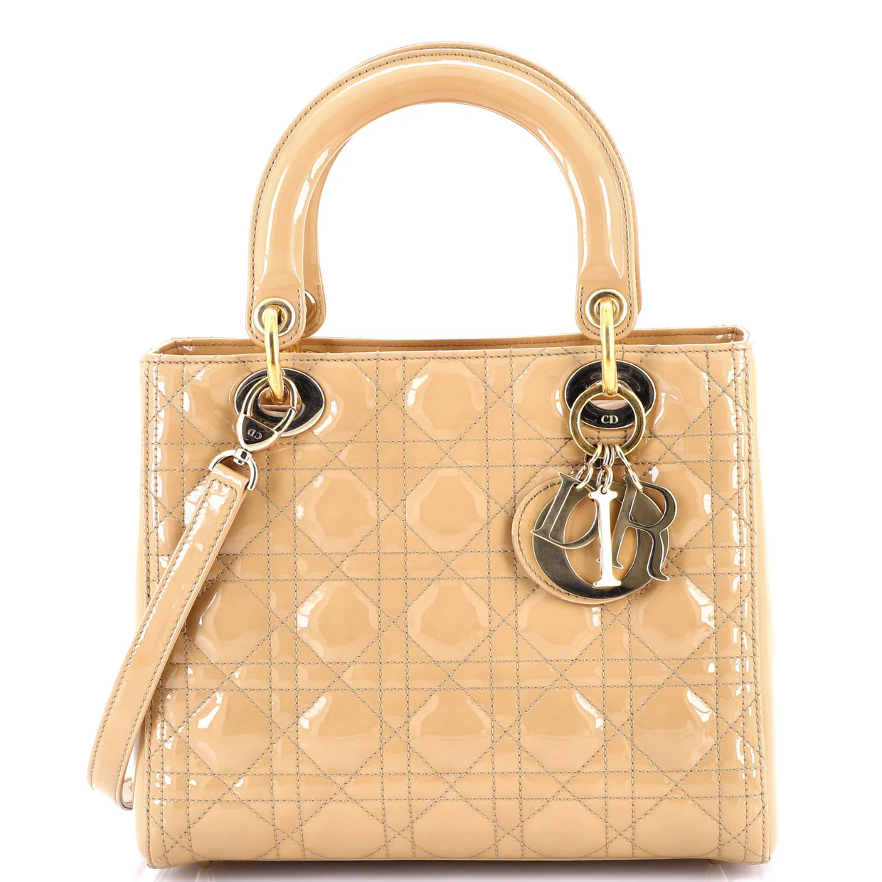 Lady Dior Bag Cannage Quilt Patent Medium - Deep Luxury