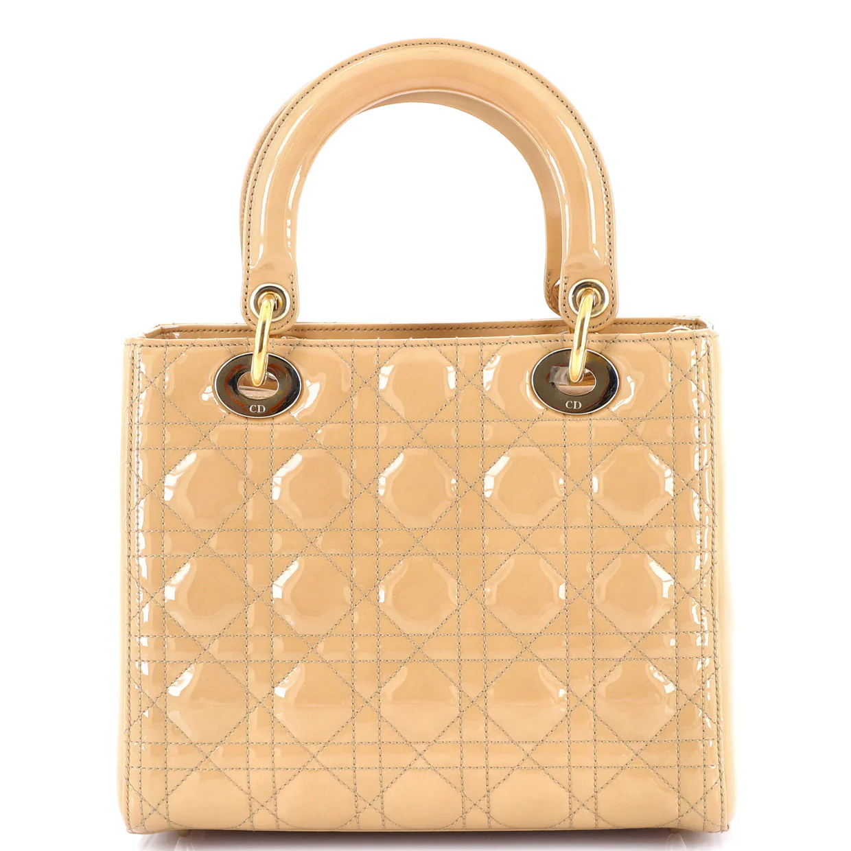Lady Dior Bag Cannage Quilt Patent Medium - Deep Luxury