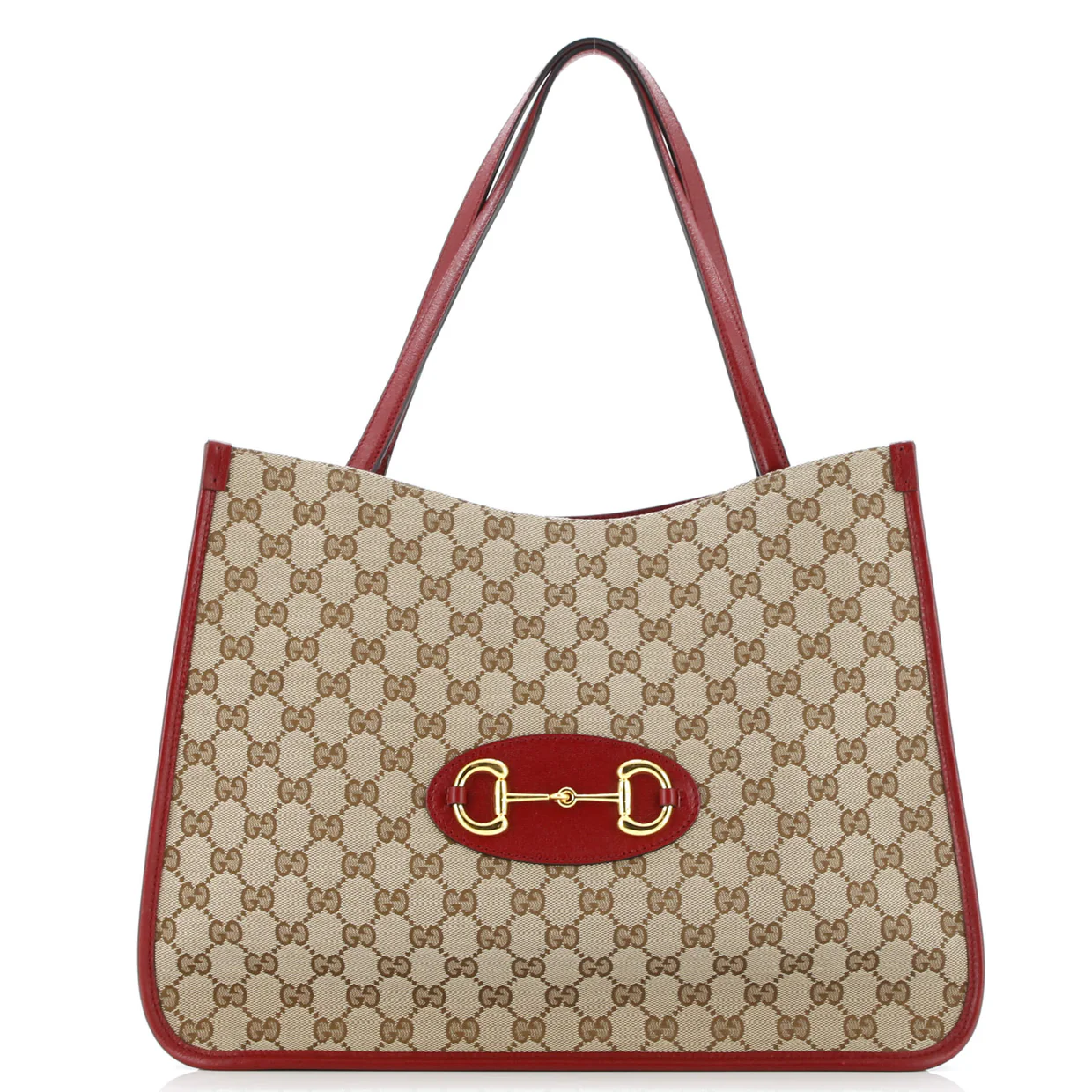 Horsebit 1955 Tote GG Canvas with Leather Medium - Deep Luxury