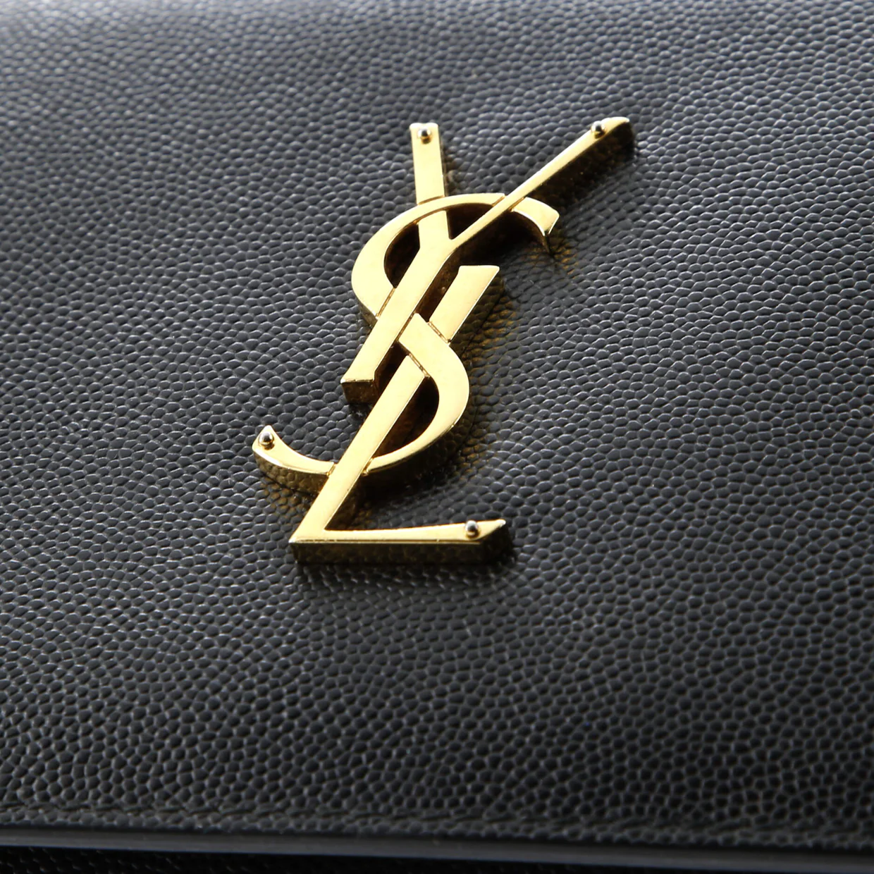 Classic Monogram Crossbody Bag Grainy Leather Large - Deep Luxury