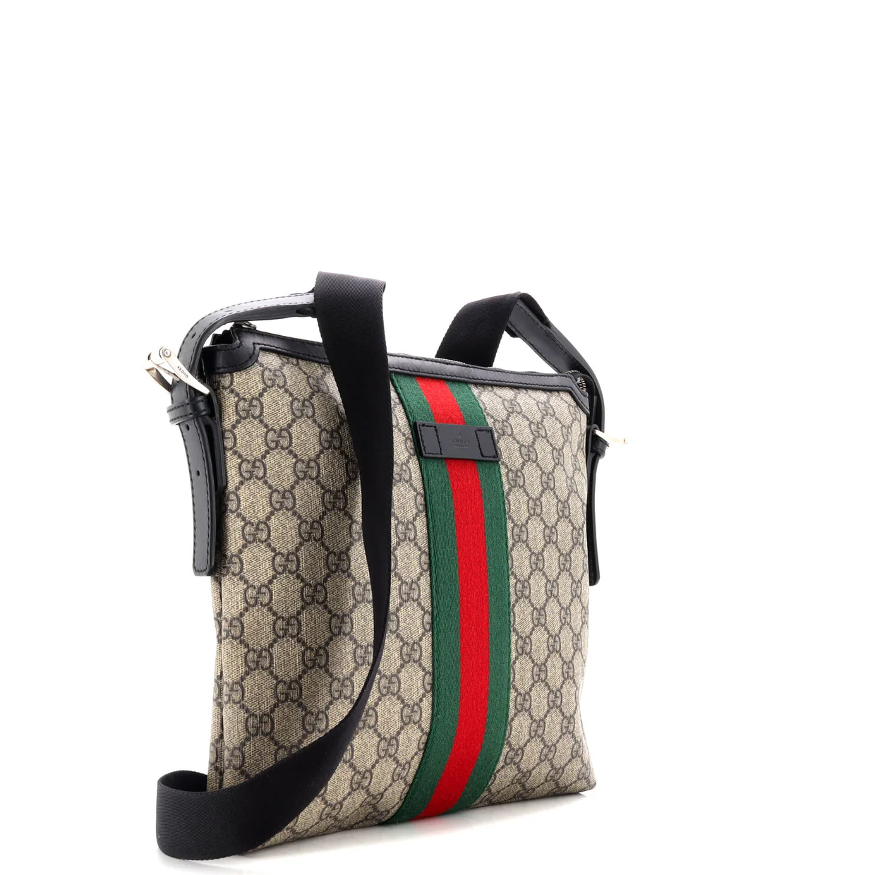 Web Messenger Bag GG Coated Canvas Medium - Deep Luxury