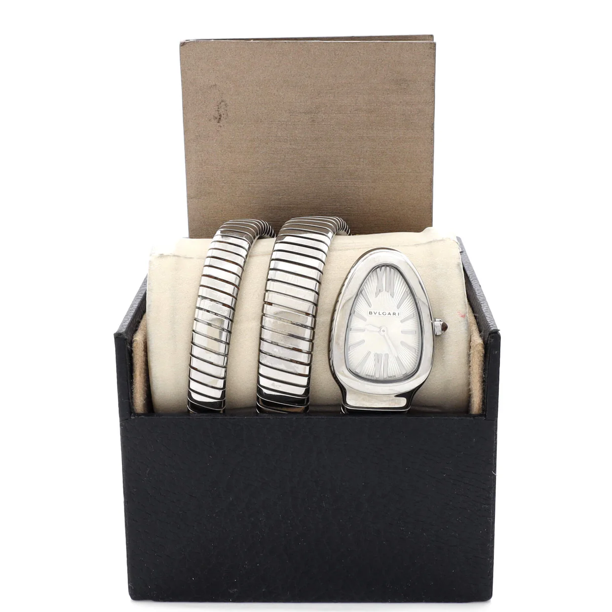 Serpenti Tubogas Double Spiral Quartz Watch Stainless Steel 23 - Deep Luxury