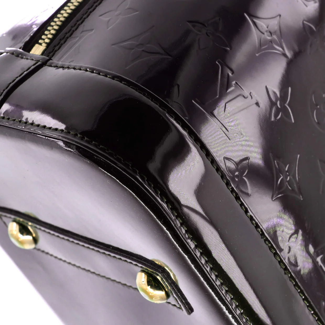 Alma Handbag Monogram Vernis GM - Deep Luxury