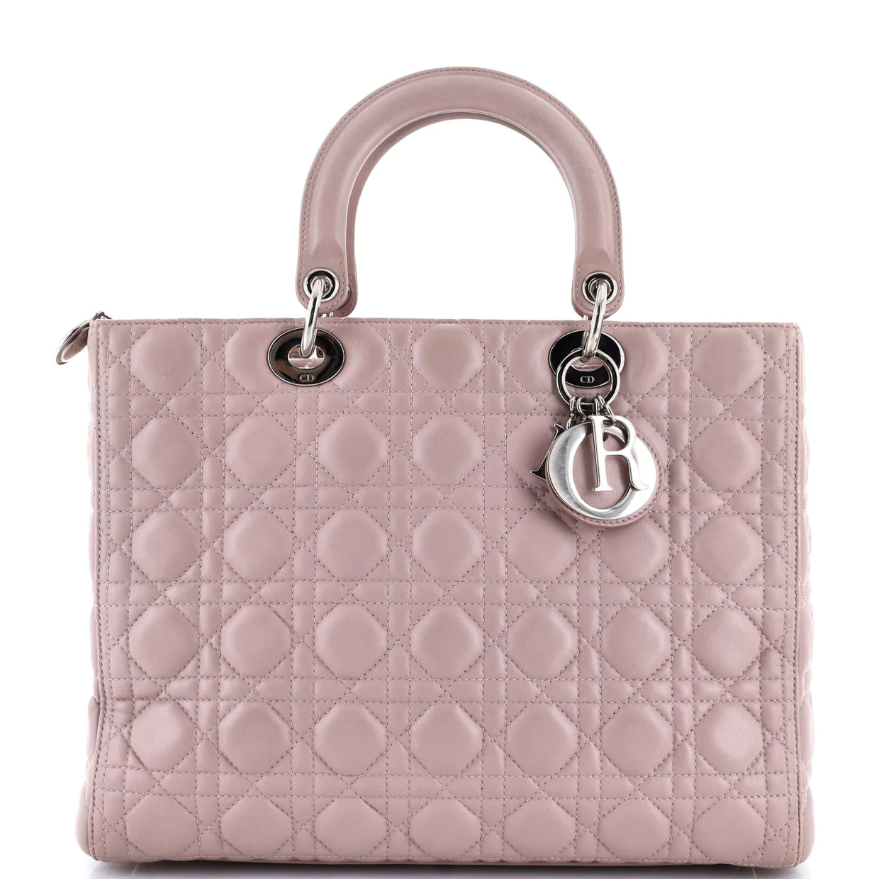 Lady Dior Bag Cannage Quilt Lambskin Large - Deep Luxury