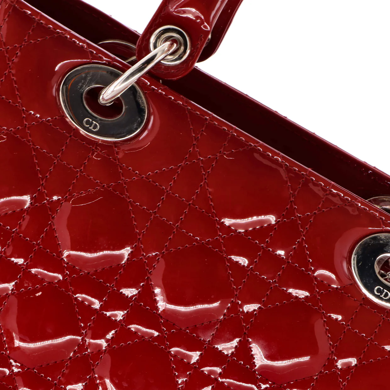 Lady Dior Bag Cannage Quilt Patent Medium - Deep Luxury