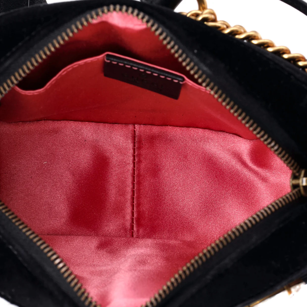 GG Marmont Shoulder Bag Crystal Embellished Matelasse Velvet Mini - Deep Luxury