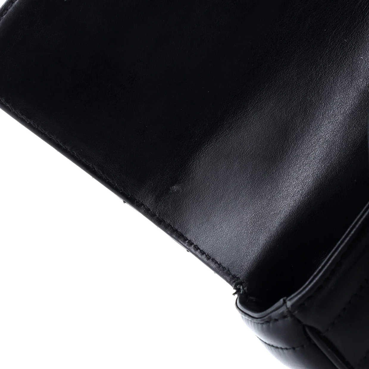 Chain Flap Shoulder Bag Diagramme Quilted Leather Large - Deep Luxury