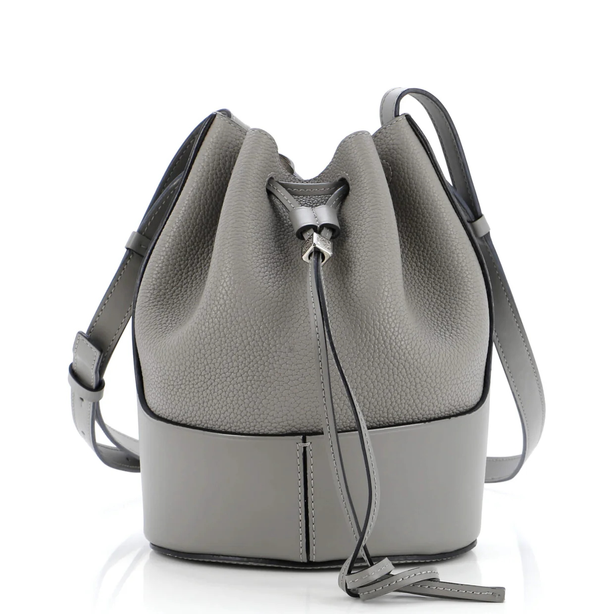 Balloon Bucket Bag Leather Small - Deep Luxury