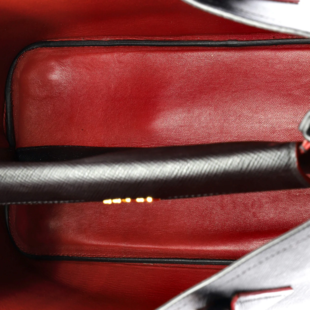 Cuir Double Tote Saffiano Leather Medium - Deep Luxury