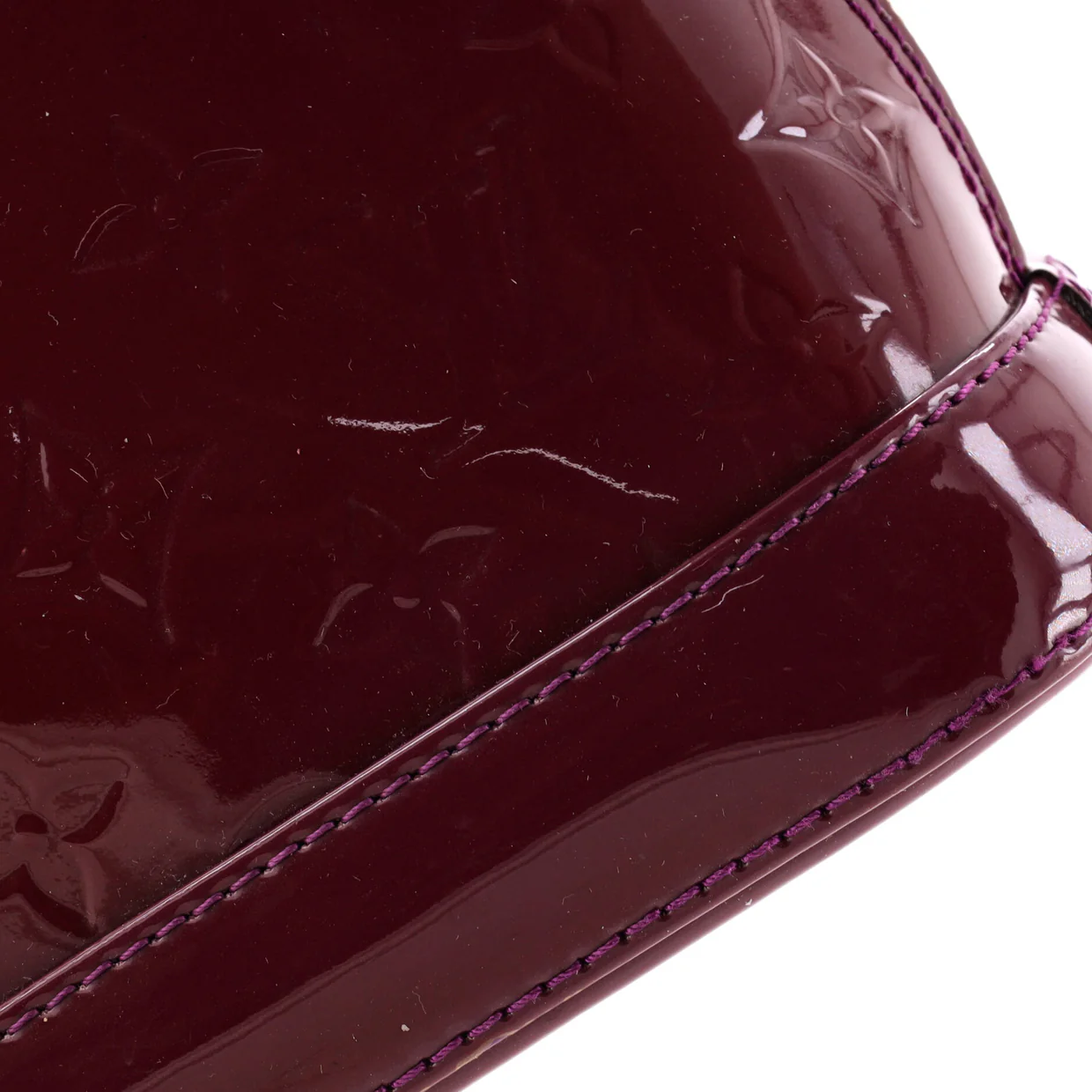 Alma Handbag Monogram Vernis BB - Deep Luxury