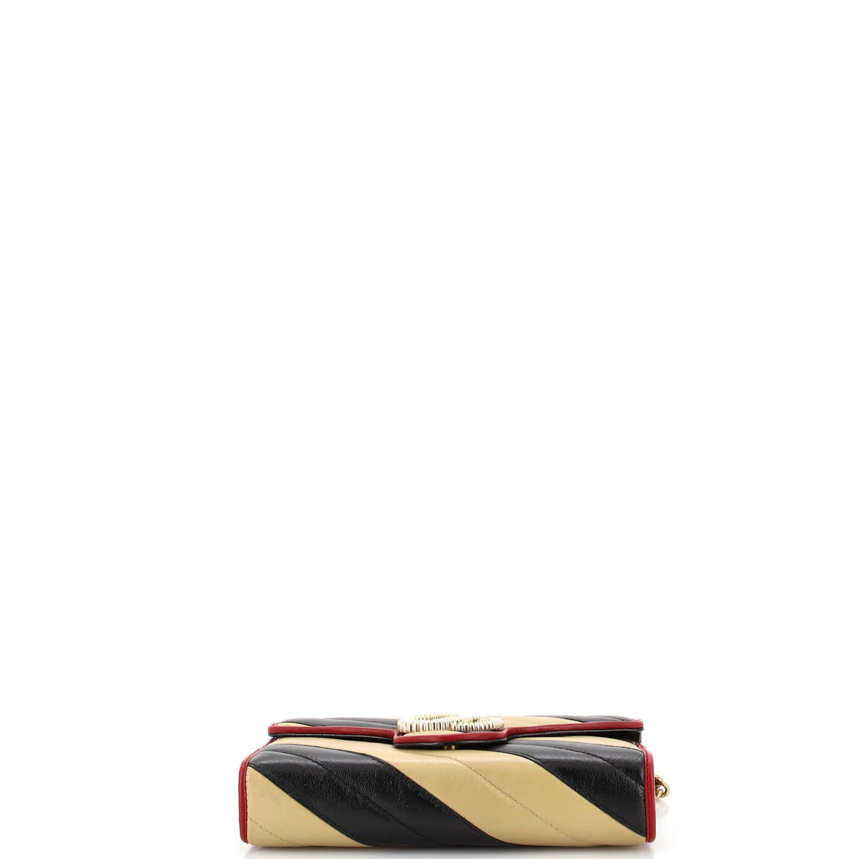 GG Marmont Chain Wallet Diagonal Quilted Leather Mini - Deep Luxury
