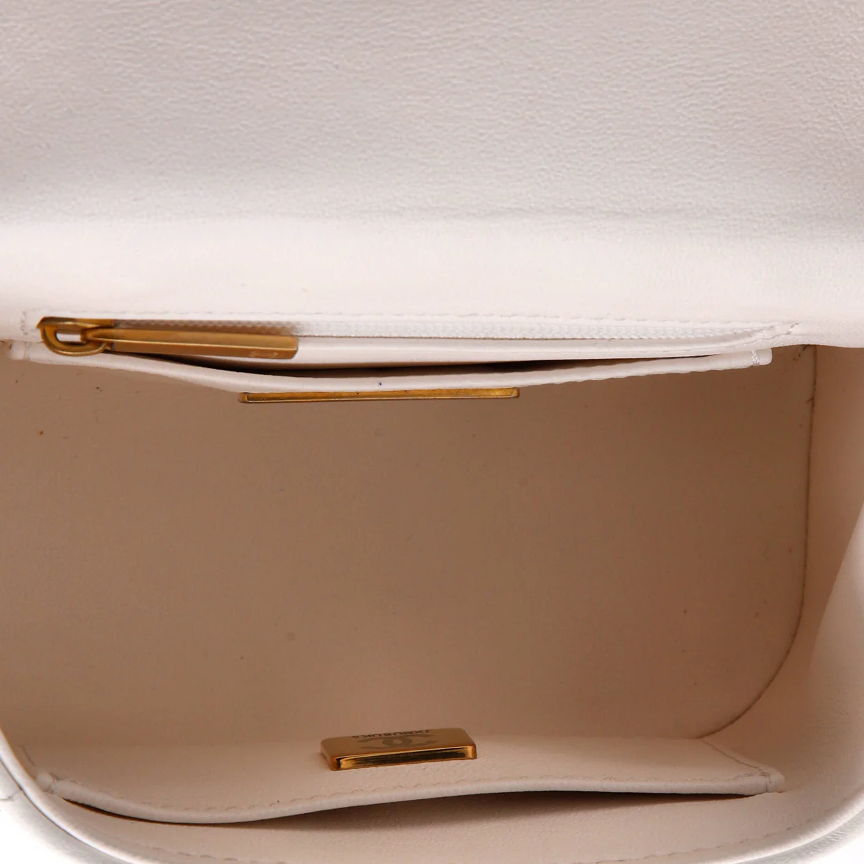 CC Top Handle Flap Vanity Case Quilted Lambskin Small - Deep Luxury