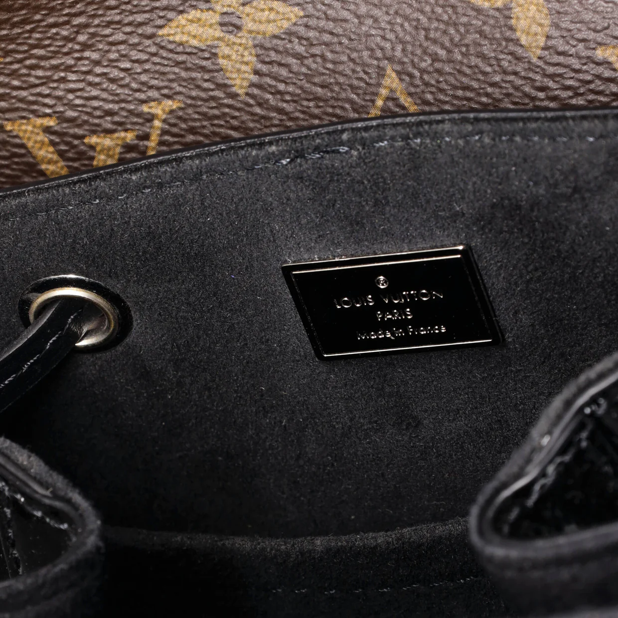 Hot Springs Backpack Vernis with Monogram Canvas - Deep Luxury