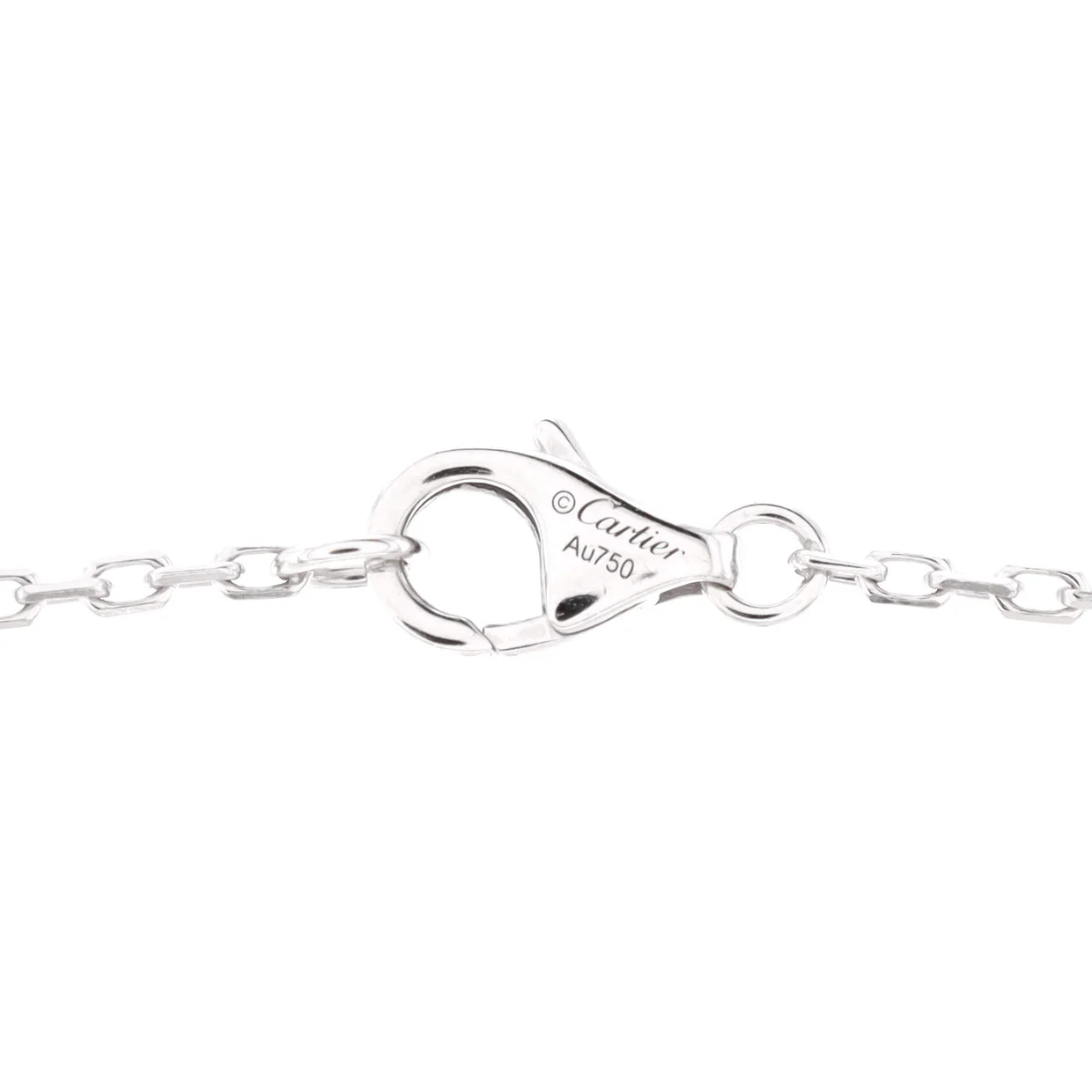 Love Interlocking Pave Necklace 18K White Gold and Diamonds - Deep Luxury