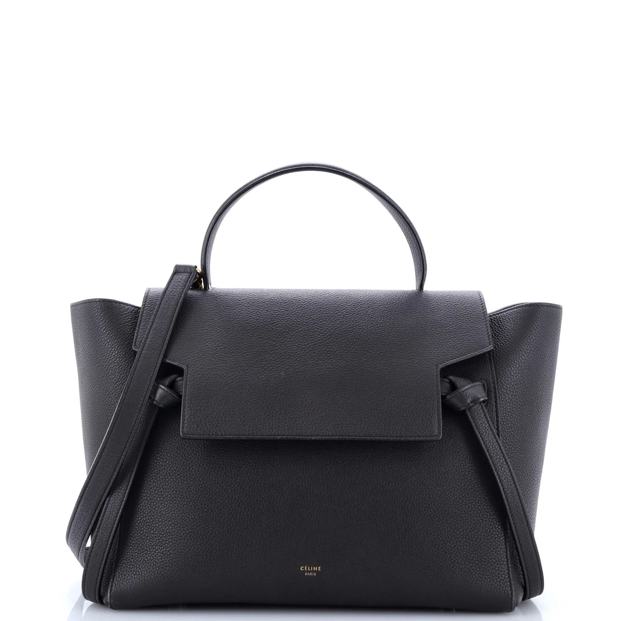 Belt Bag Textured Leather Mini - Deep Luxury