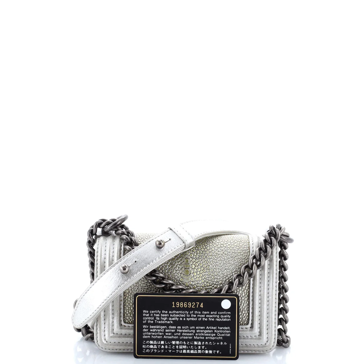 Boy Flap Bag Stingray Mini - Deep Luxury
