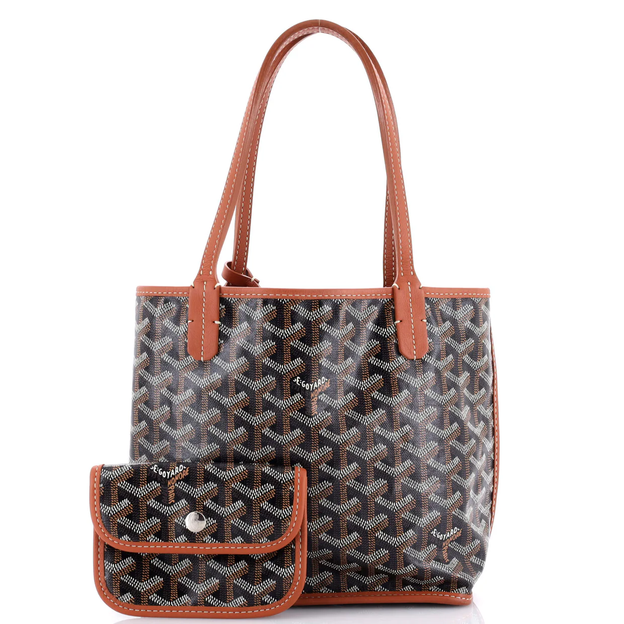 Anjou Reversible Tote Coated Canvas Mini - Deep Luxury