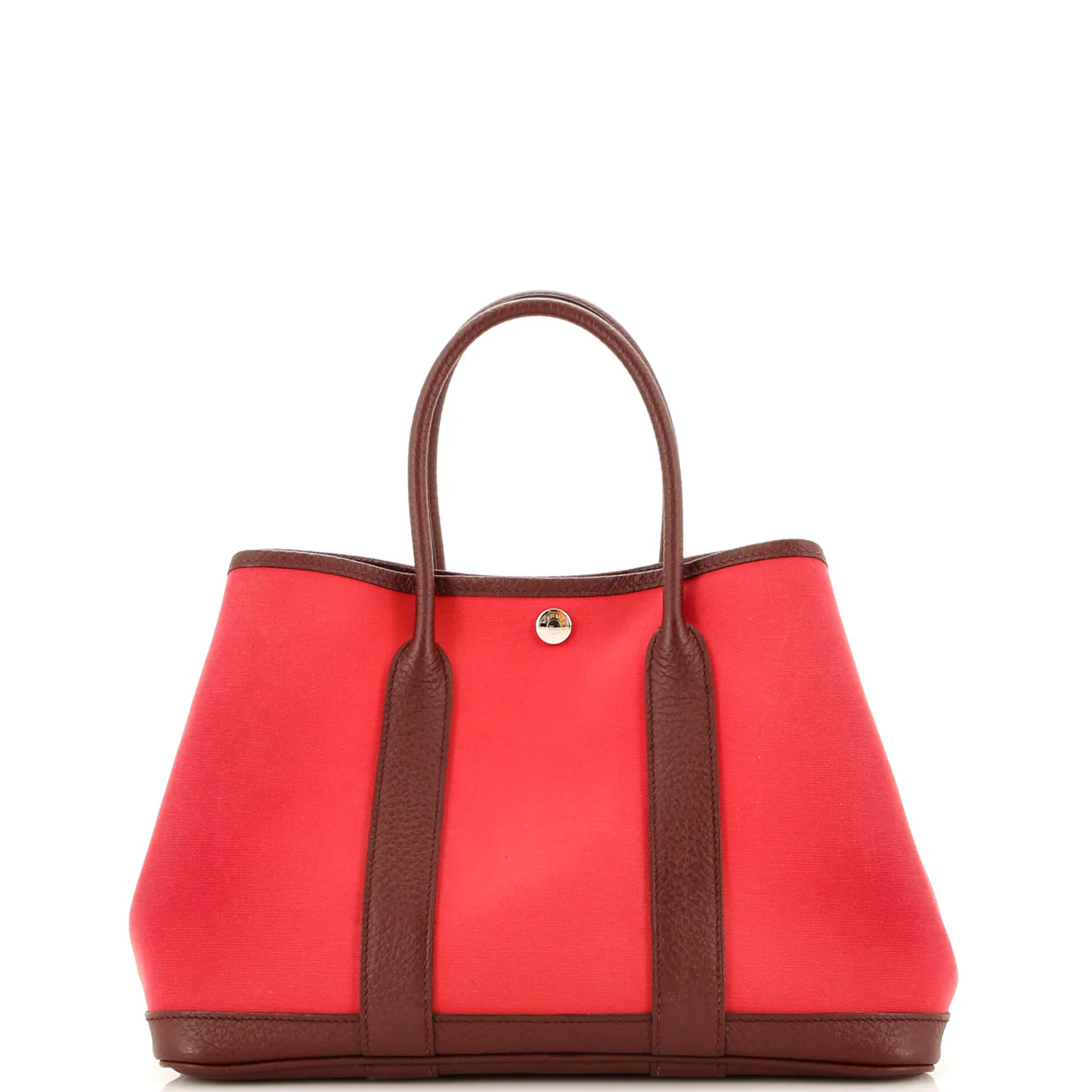 Garden Party Tote Toile and Leather 30 - Deep Luxury