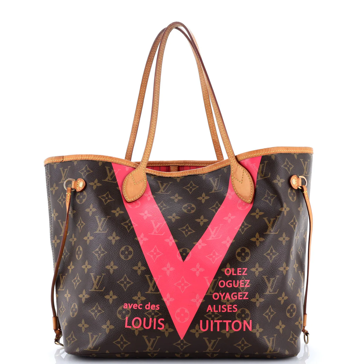 Neverfull NM Tote Limited Edition Cities V Monogram Canvas MM - Deep Luxury