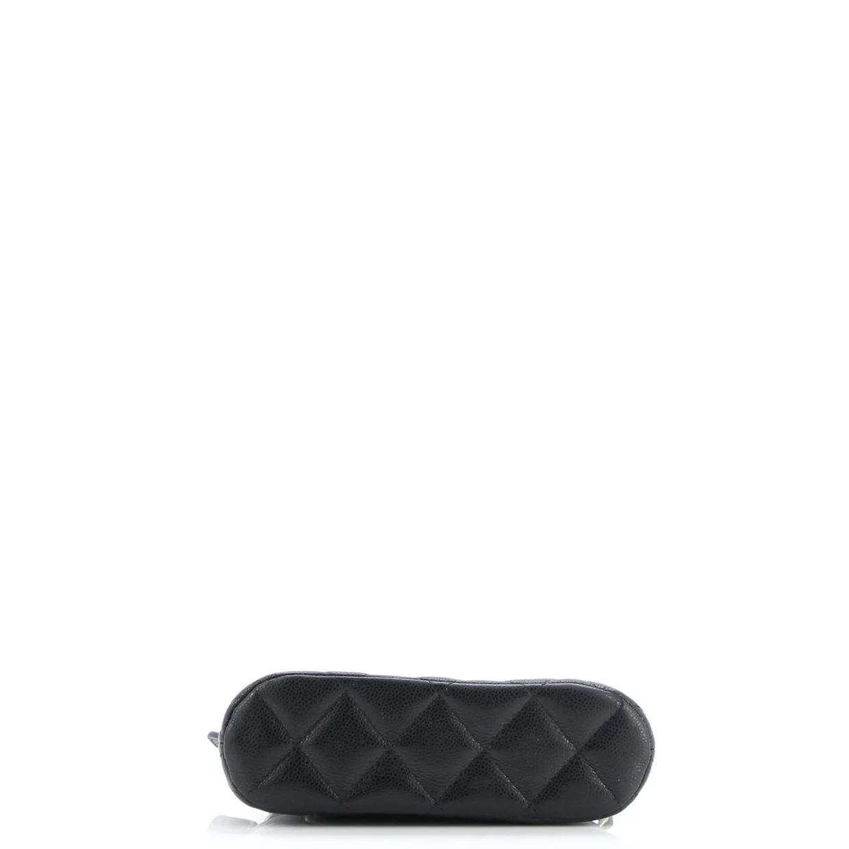 CC Dome Zip Clutch with Chain Quilted Caviar Mini - Deep Luxury