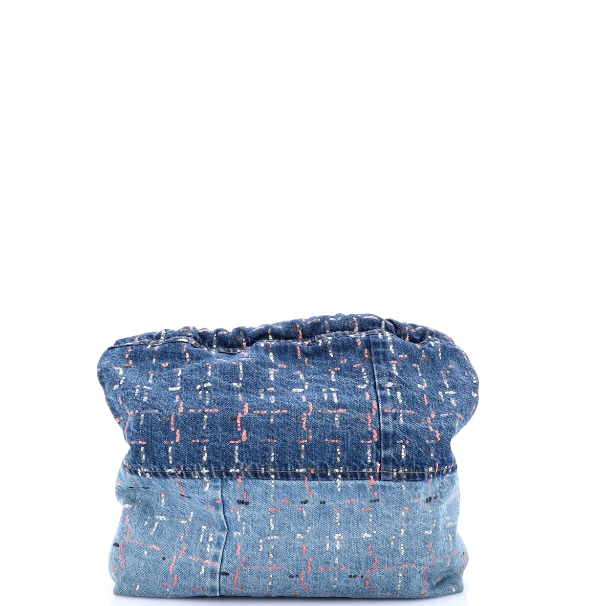 22 Chain Hobo Denim with Sequins Medium - Deep Luxury
