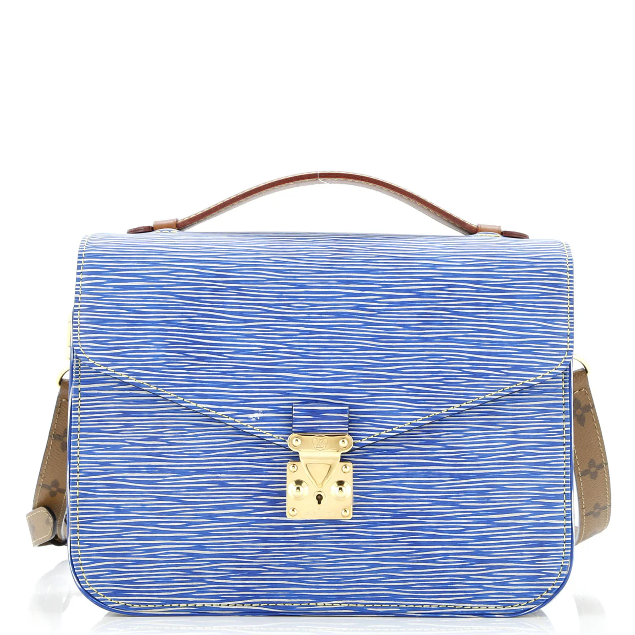 Pochette Metis Epi Leather and Reverse Monogram Canvas - Deep Luxury