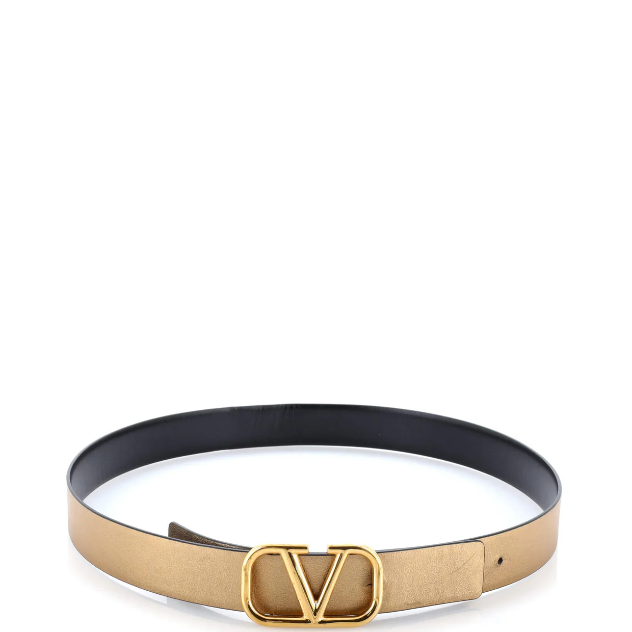 VLogo Reversible Belt Leather Wide - Deep Luxury
