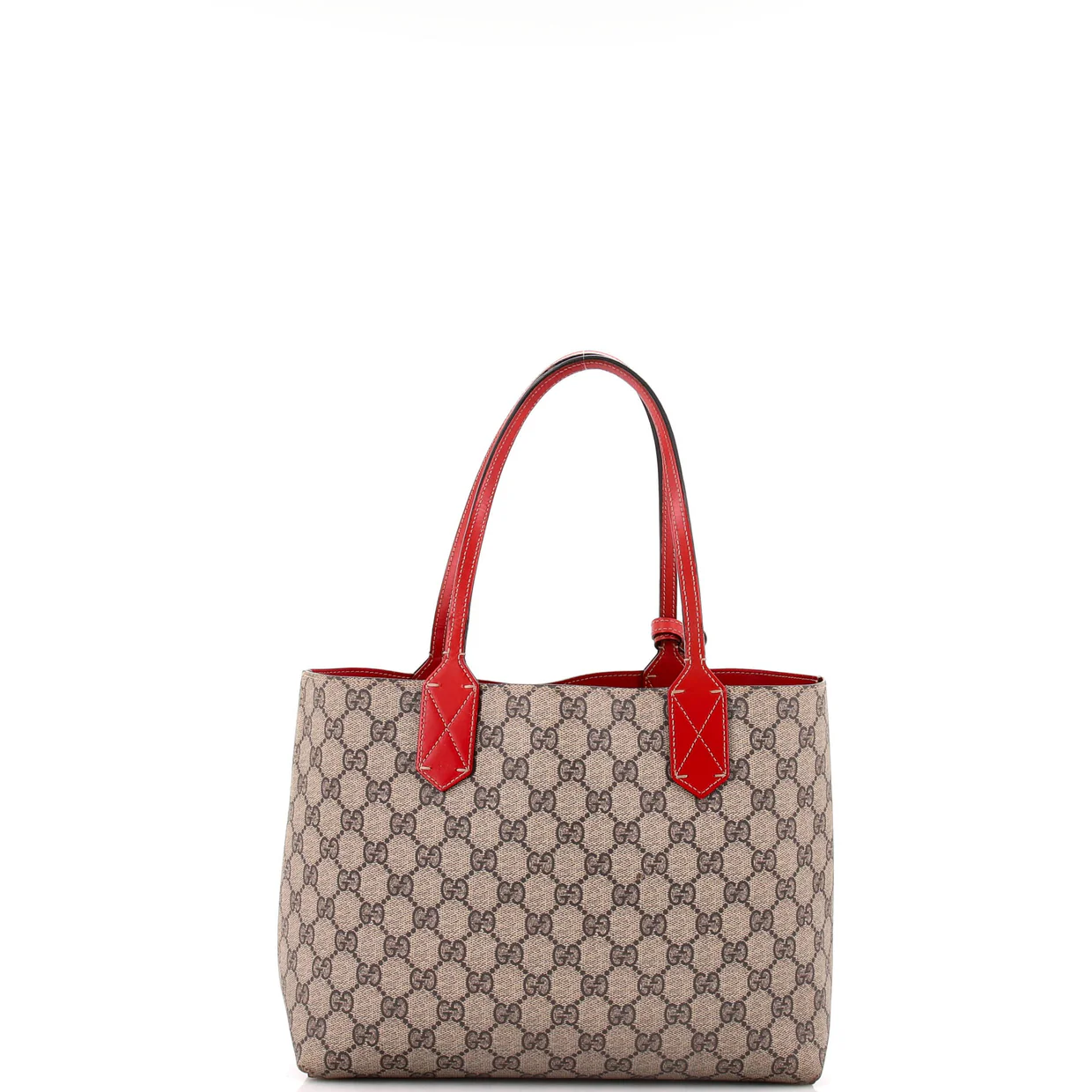 Reversible Tote GG Print Leather Small - Deep Luxury