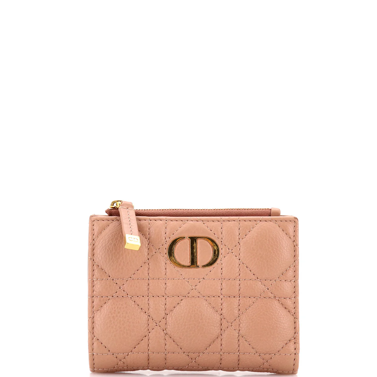 Caro Dahlia Wallet Cannage Calfskin - Deep Luxury